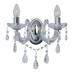 Marie Therese Classic Twin Wall Light In Polished Chrome Finish 399-2