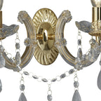 Marie Therese Classic Twin Wall Light In Polished Brass Finish 699-2