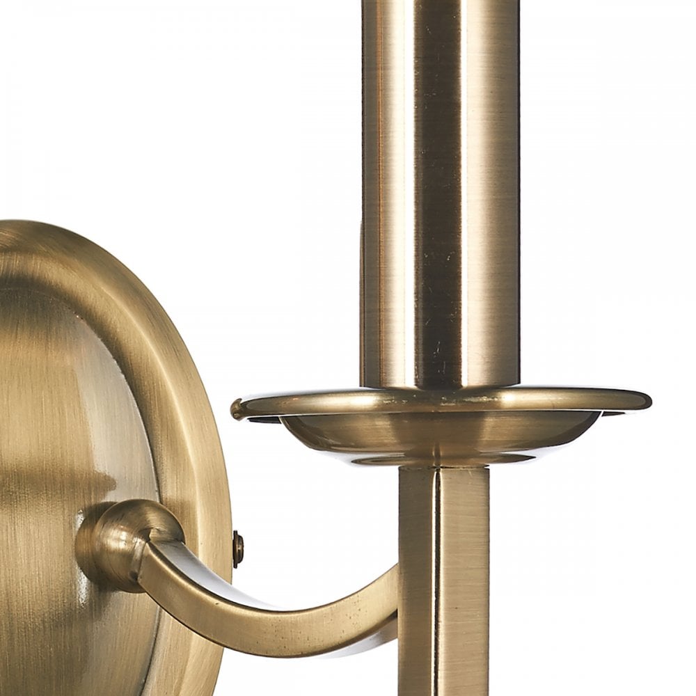 Ambassador 2 Light Antique Brass Wall Light AMB0975