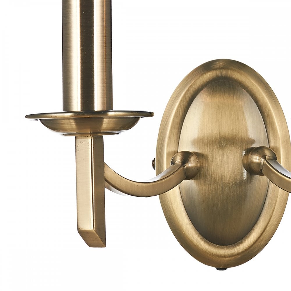 Ambassador 2 Light Antique Brass Wall Light AMB0975