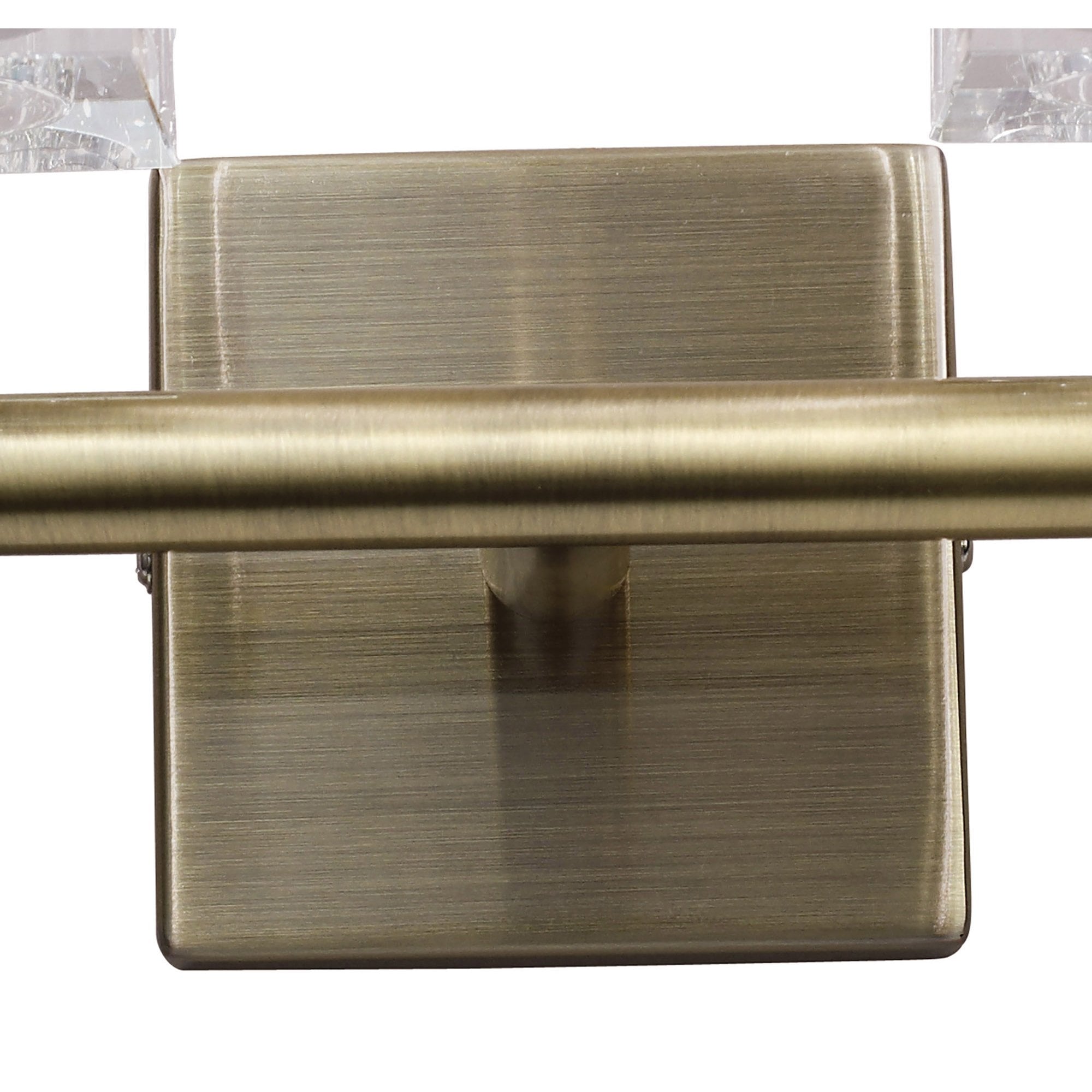 M2364AB Cuadrax 2 Light Antique Brass Wall Lamp