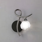 M0818BC/R Fragma 1 Light Black Chrome Wall Lamp