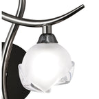 M0818BC/R Fragma 1 Light Black Chrome Wall Lamp