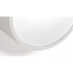 Mini Modern Round Outdoor Wall Light In Matt White IP44 M5480