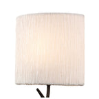 M1154/S Eve 1 Lt Anthracite Switched Wall Lamp With Ivory Shade