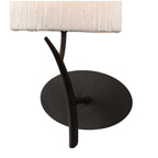 M1154/S Eve 1 Lt Anthracite Switched Wall Lamp With Ivory Shade