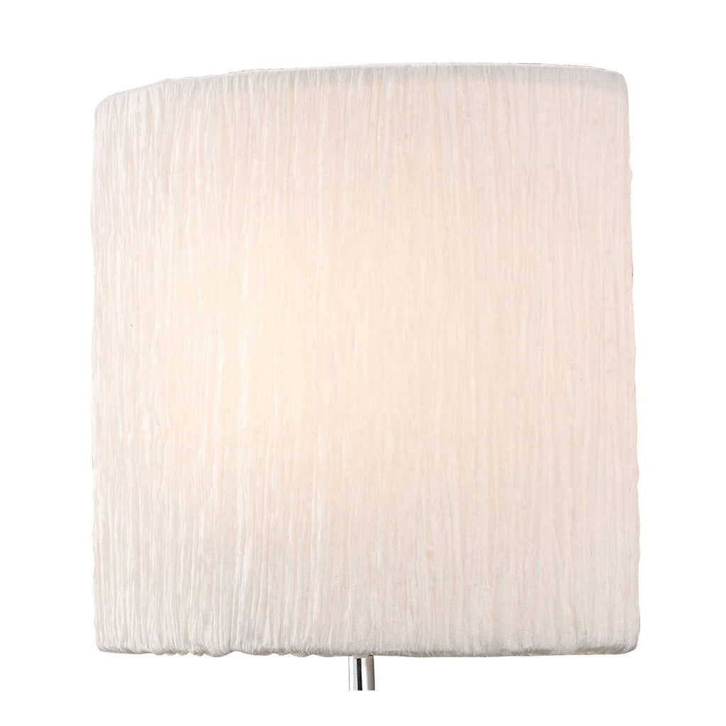 M1134/S Eve 1 Lt Chrome Switched Wall Lamp With Ivory Shade
