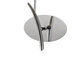 M1134/S Eve 1 Lt Chrome Switched Wall Lamp With Ivory Shade