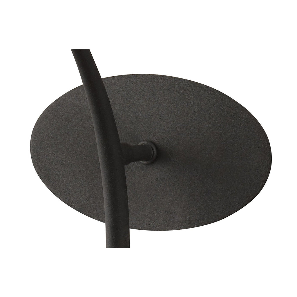 M1154/BS Eve 1 Light Anthracite Wall Lamp With Black Shade