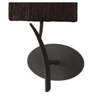 M1154/BS Eve 1 Light Anthracite Wall Lamp With Black Shade