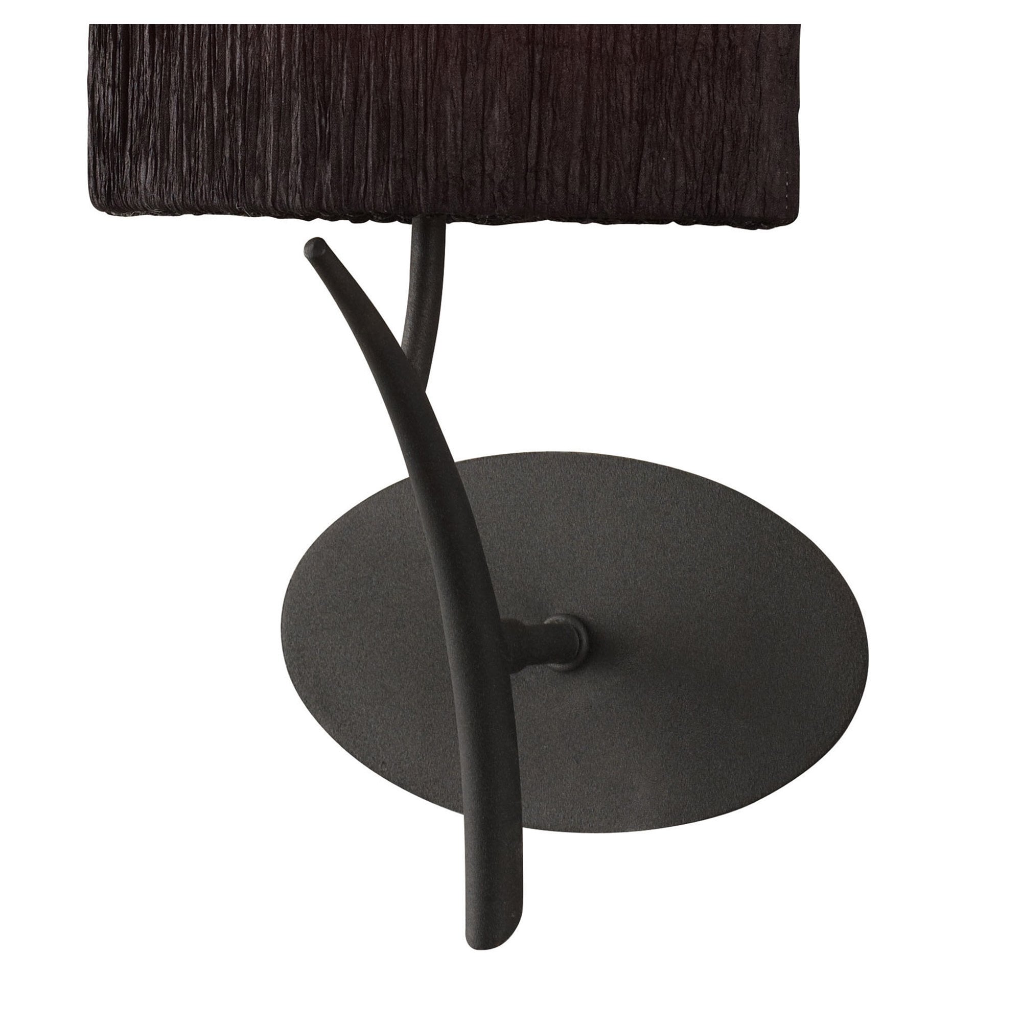 M1154/BS Eve 1 Light Anthracite Wall Lamp With Black Shade