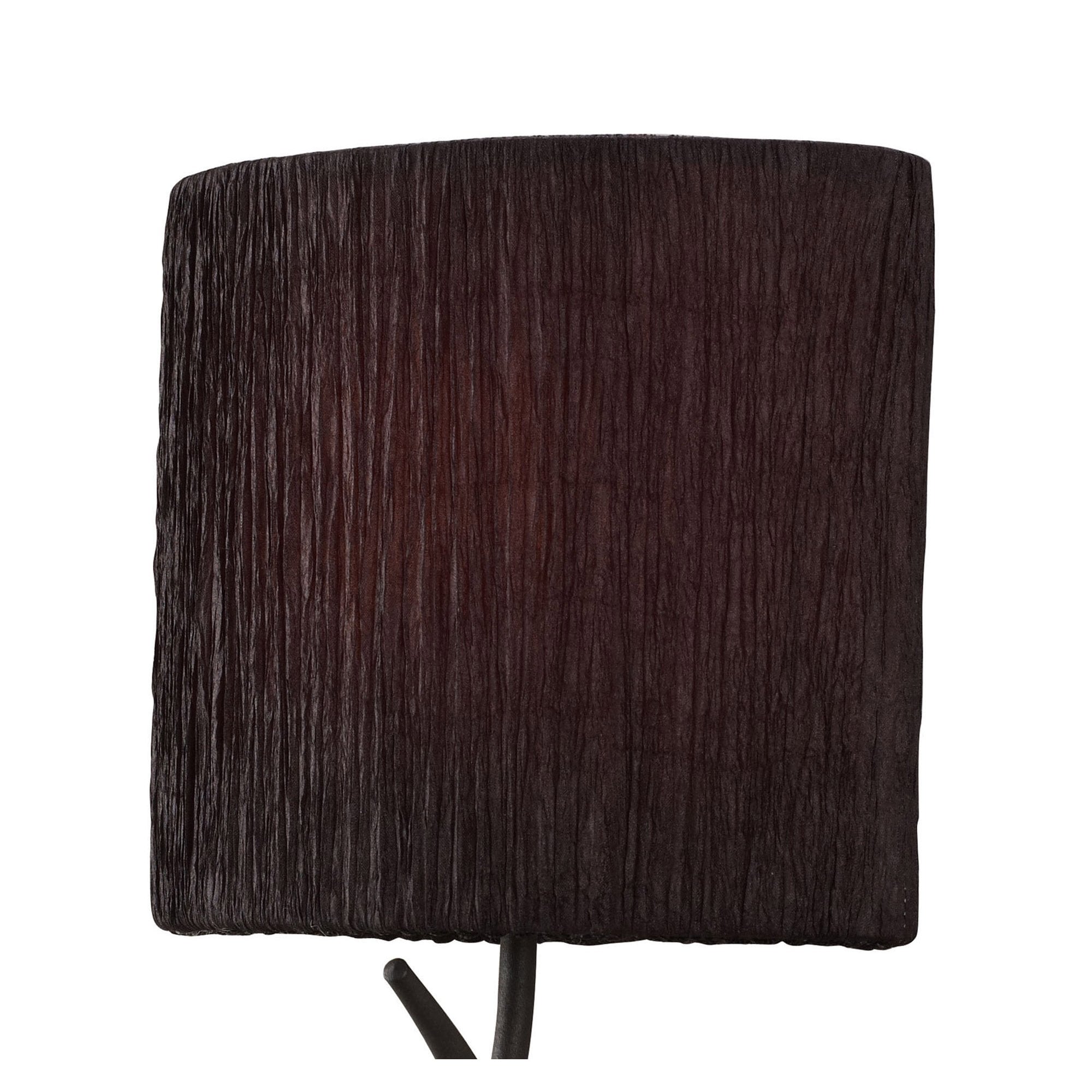 M1154/BS Eve 1 Light Anthracite Wall Lamp With Black Shade