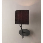 M1154/BS Eve 1 Light Anthracite Wall Lamp With Black Shade