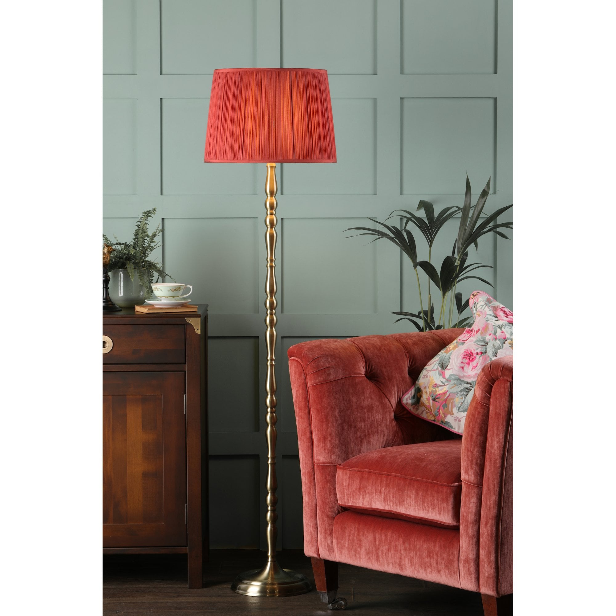 Corey Classic Floor Lamp Base In Antique Brass Base Finish LA3756199-Q