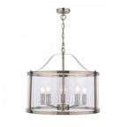 Harrington Classic 5 Light Ceiling Lantern In Antique Brass Finish With Glass LA3756204-Q