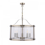 Harrington Classic 5 Light Ceiling Lantern In Antique Brass Finish With Glass LA3756204-Q