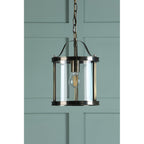 Harrington Classic Single Ceiling Lantern In Antique Brass Finish With Glass LA3756217-Q