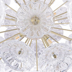 Elwick Modern 6 Light Ceiling Pendant In Antique Brass Finish LA3756208-Q