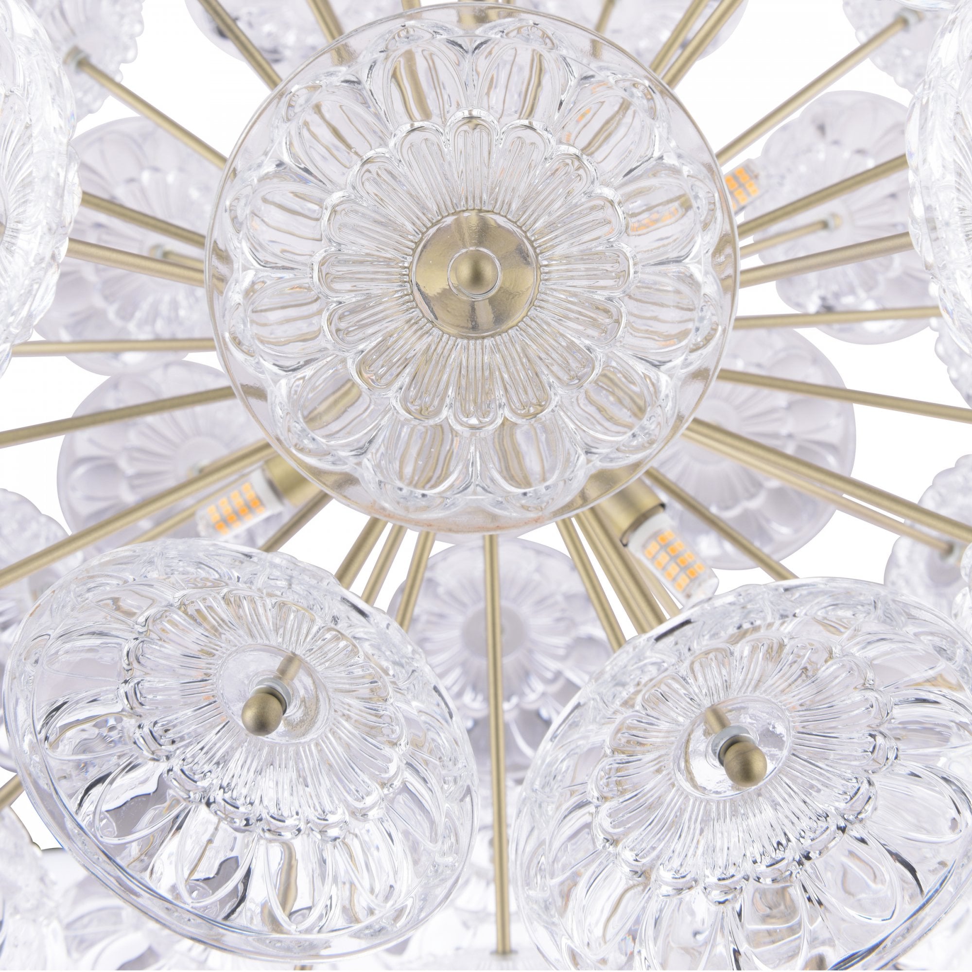 Elwick Modern 6 Light Ceiling Pendant In Antique Brass Finish LA3756208-Q