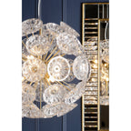 Elwick Modern 6 Light Ceiling Pendant In Antique Brass Finish LA3756208-Q