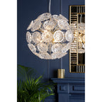 Elwick Modern 6 Light Ceiling Pendant In Antique Brass Finish LA3756208-Q