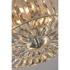 Fernhurst 3 Light Crystal Glass Flush Ceiling Light In Polished Chrome LA3756211-Q