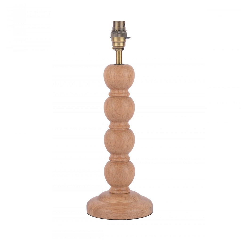 Maria Wooden Table Lamp Base With Antique Brass Detail LA3756212-Q