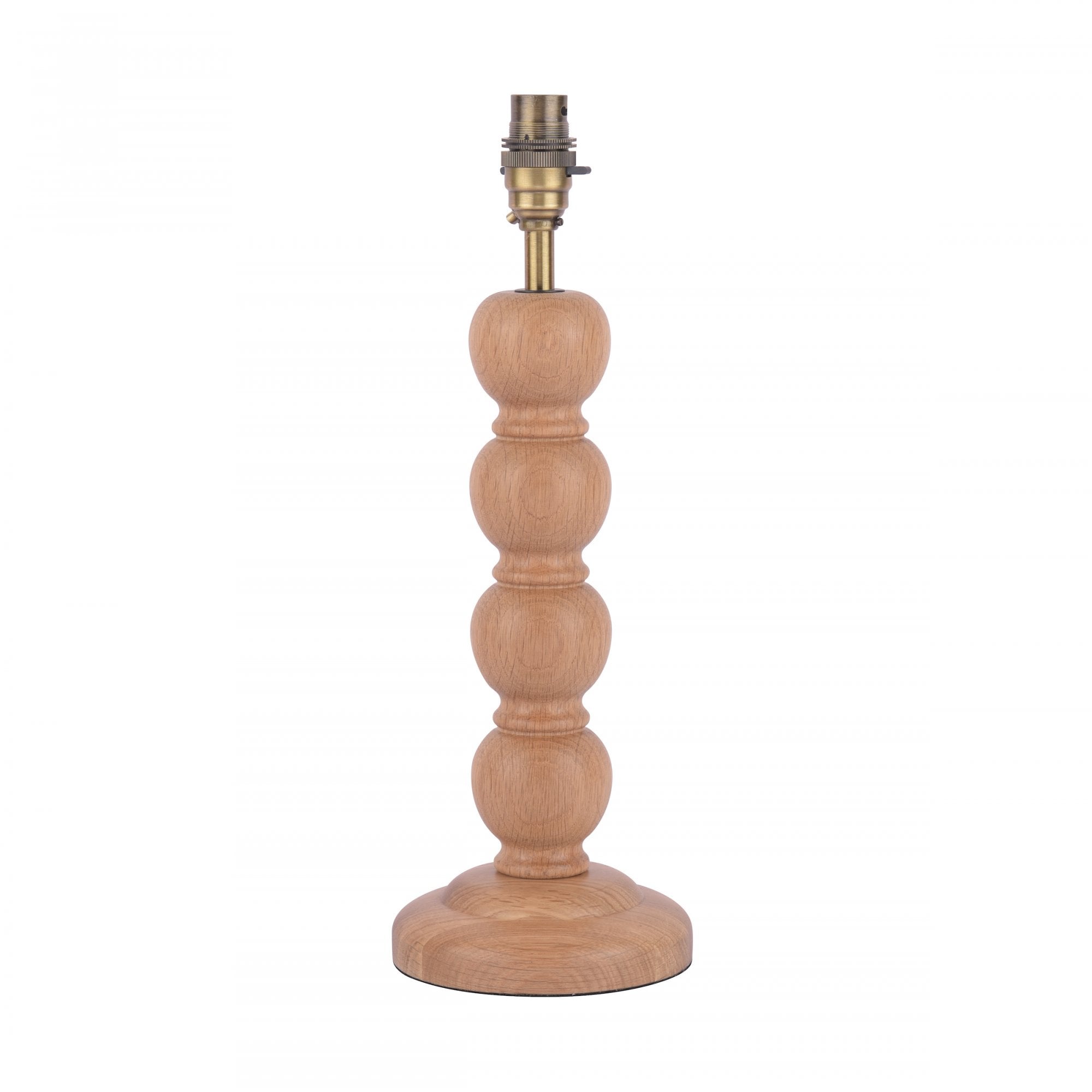 Maria Wooden Table Lamp Base With Antique Brass Detail LA3756212-Q