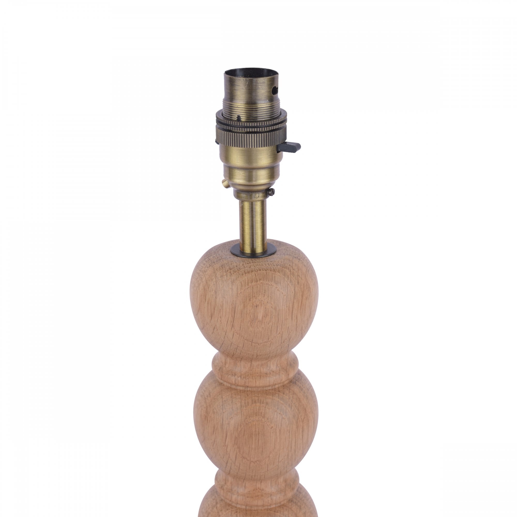 Maria Wooden Table Lamp Base With Antique Brass Detail LA3756212-Q