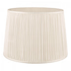 Hemsley Pleated Empire Drum Silk Shade In Cream 35cm/14 Inch LA3756306-Q