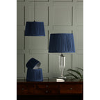 Hemsley Pleated Empire Drum Silk Shade In Blue 35cm/14 Inch LA3756307-Q