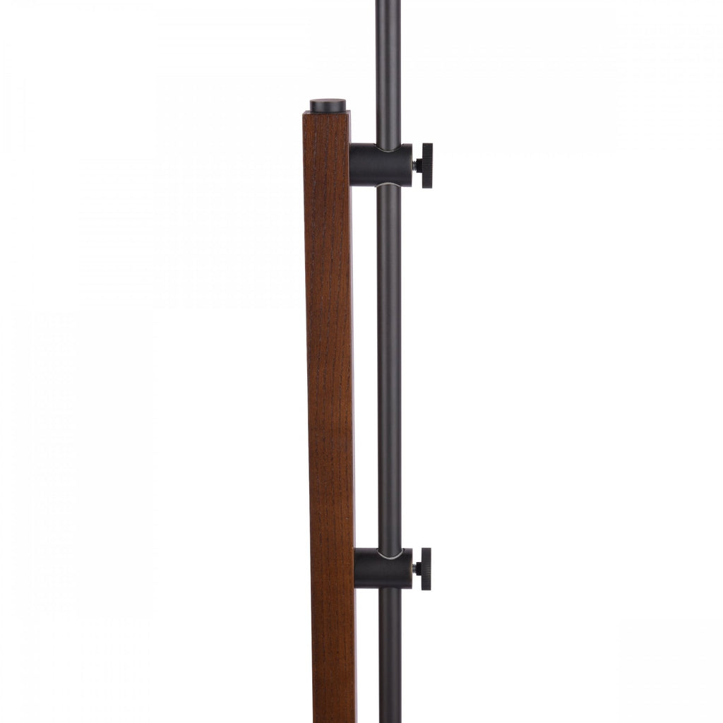 Burdale Adjustable Floor Lamp Base Only In Dark Wood Finish LA3756225-Q