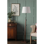 Burdale Adjustable Floor Lamp Base Only In Dark Wood Finish LA3756225-Q