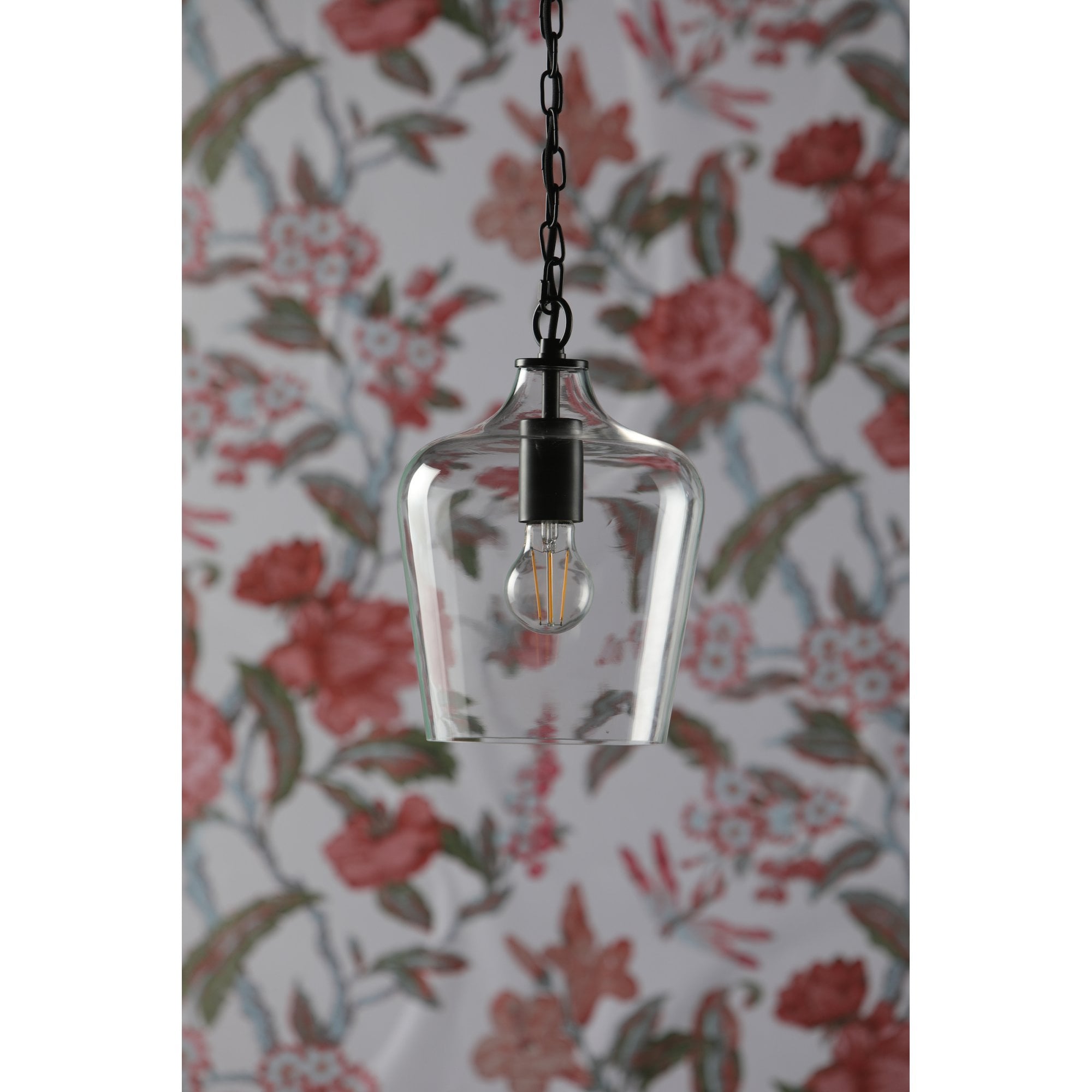 Ockley Bottle Shaped Ceiling Pendant Light In Matt Black Finish LA3756227-Q
