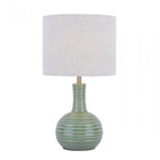 Padley Green Ceramic Table Lamp Green With Linen Shade LA3756231-Q