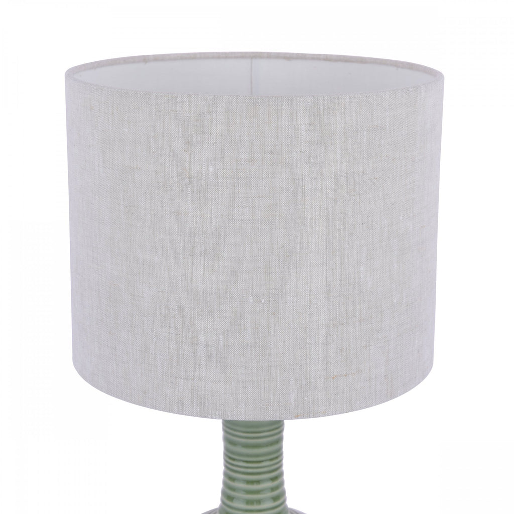 Padley Green Ceramic Table Lamp Green With Linen Shade LA3756231-Q