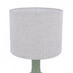 Padley Green Ceramic Table Lamp Green With Linen Shade LA3756231-Q