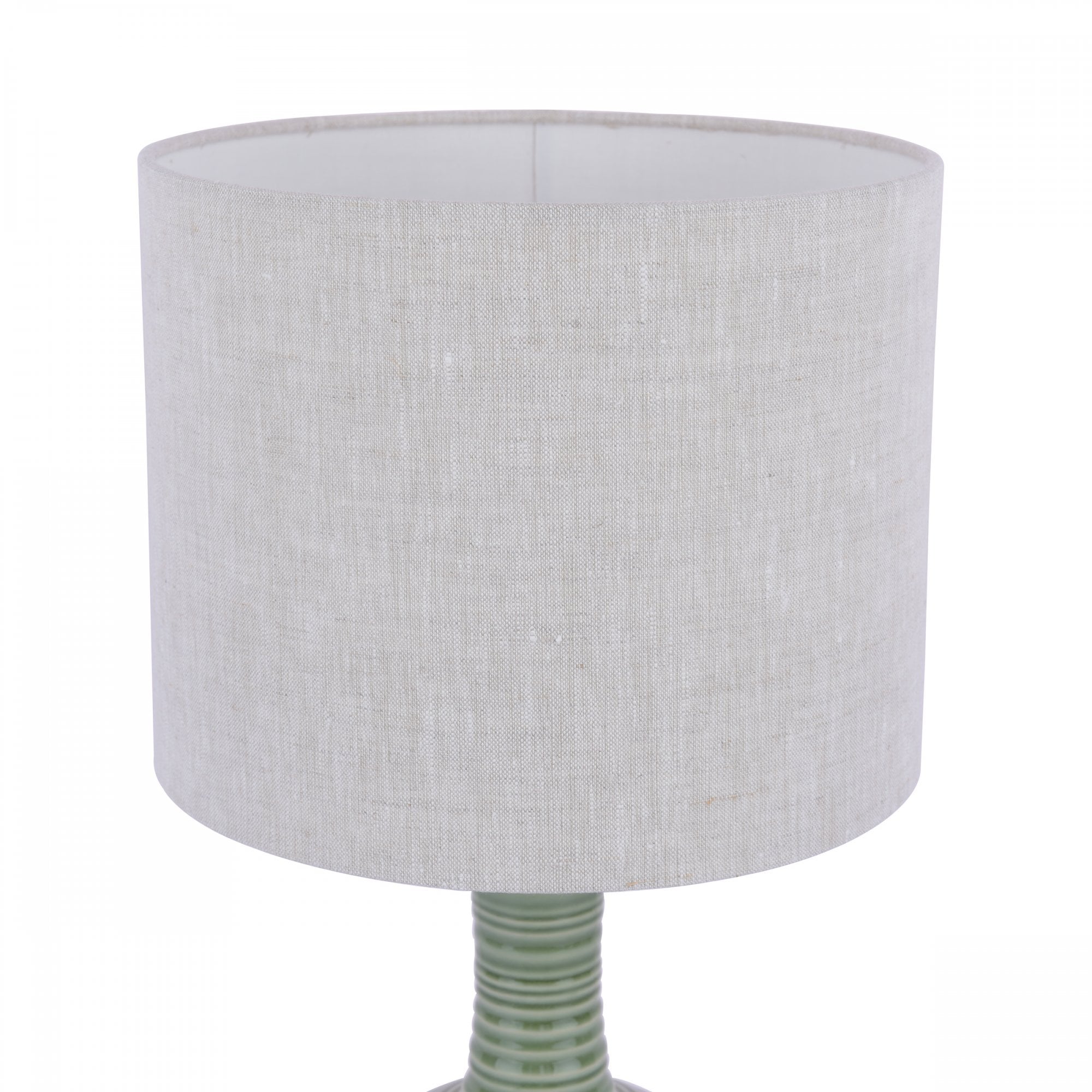 Padley Green Ceramic Table Lamp Green With Linen Shade LA3756231-Q