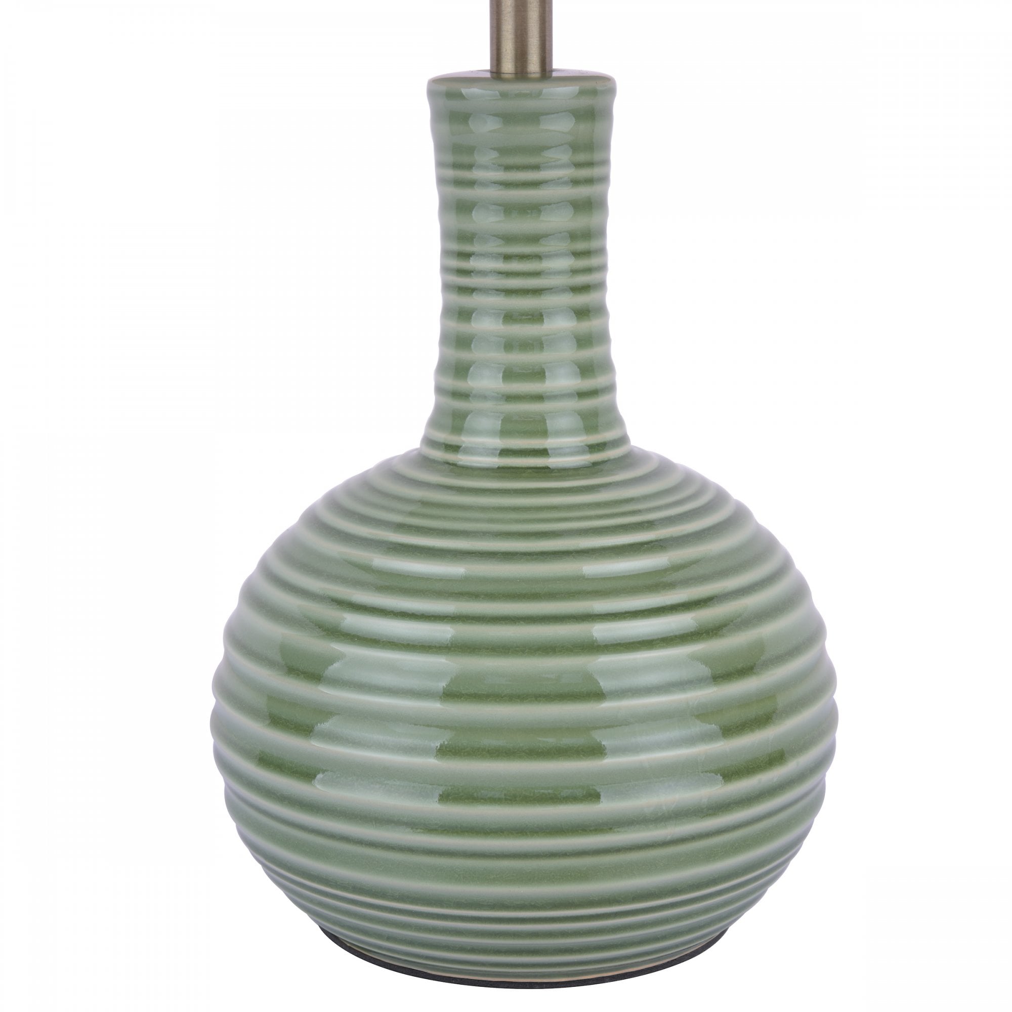 Padley Green Ceramic Table Lamp Green With Linen Shade LA3756231-Q