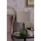 Padley Green Ceramic Table Lamp Green With Linen Shade LA3756231-Q