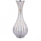 Nevern Elegant Champagne Glass Table Lamp With Silk Faux Shade LA3756239-Q