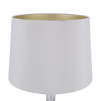 Nevern Elegant Champagne Glass Table Lamp With Silk Faux Shade LA3756239-Q