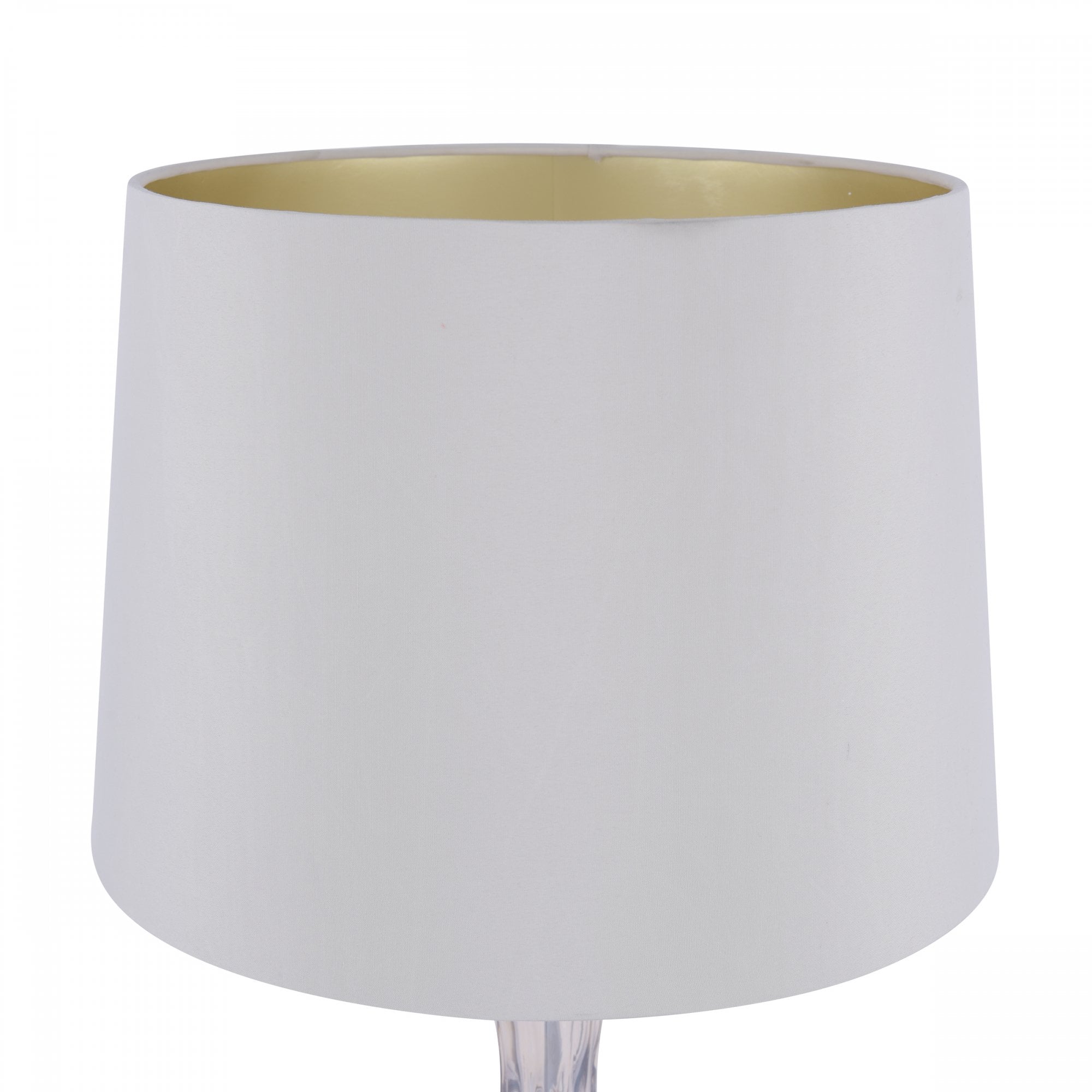 Nevern Elegant Champagne Glass Table Lamp With Silk Faux Shade LA3756239-Q