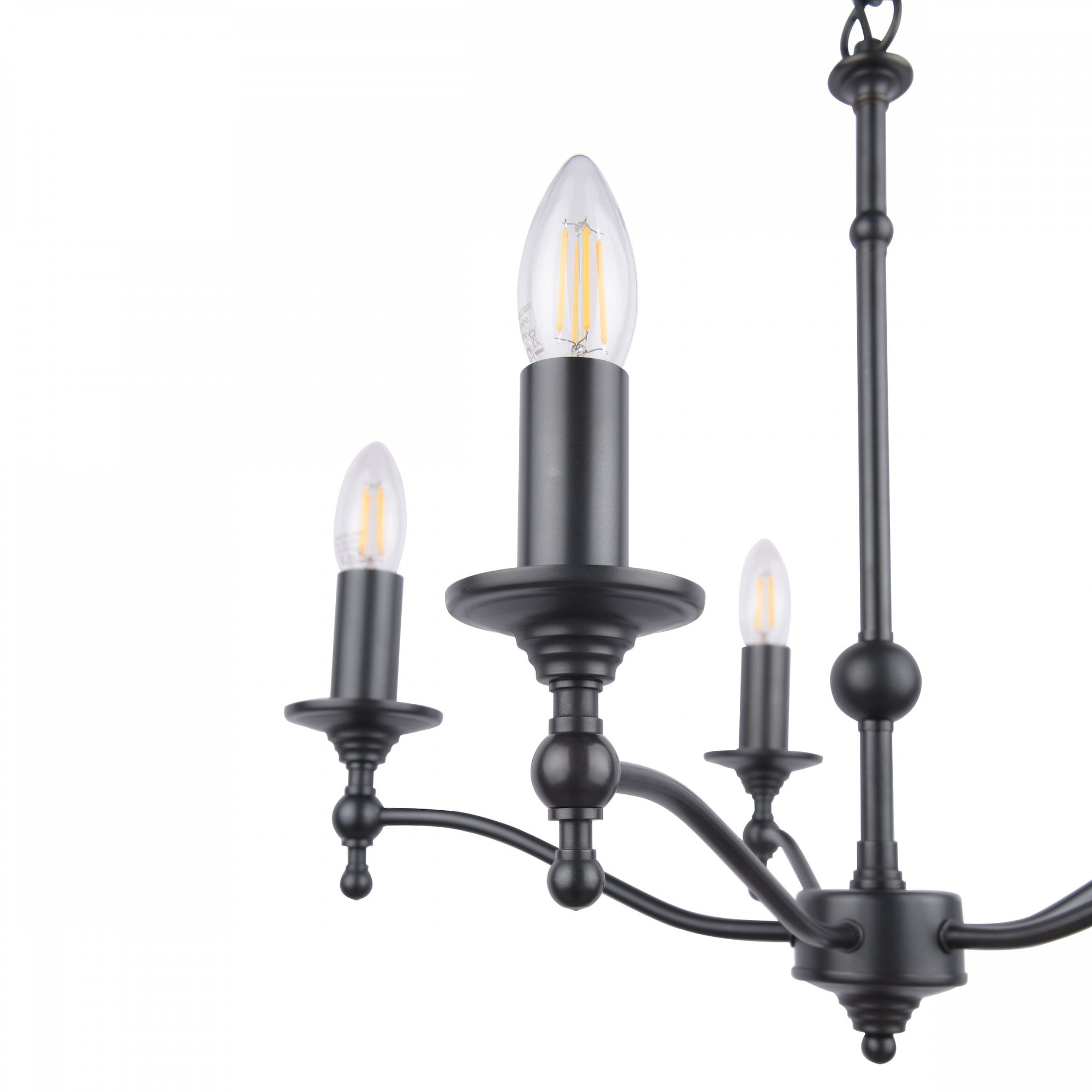 Ludchurch 5 Light Classic Chandelier In Industrial Black Finish LA3756240-Q