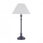 Ludchurch Table Lamp In Industrial Black Finish With Linen Shade LA3756242-Q