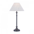 Ludchurch Table Lamp In Industrial Black Finish With Linen Shade LA3756242-Q