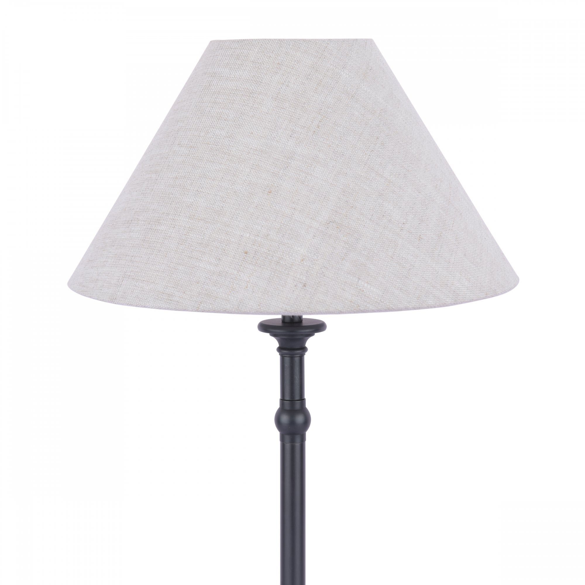 Ludchurch Table Lamp In Industrial Black Finish With Linen Shade LA3756242-Q