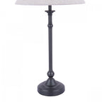 Ludchurch Table Lamp In Industrial Black Finish With Linen Shade LA3756242-Q