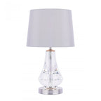 Humby Crystal Touch Table Lamp In Polished Nickel With Silk Shade LA3756244-Q