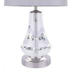 Humby Crystal Touch Table Lamp In Polished Nickel With Silk Shade LA3756244-Q